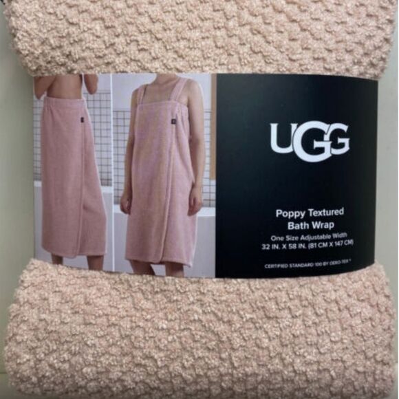 Ugg Poppy Textured Bath Wrap- Rose Water - Picture 2 of 3